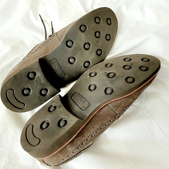 POLO RALPH LAUREN Oxford Lace up 8D Torrington Suede Wingtip Derby Shoes… - Picture 10 of 12